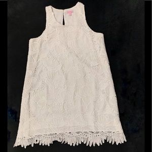 Lilly Pulitzer white floral lace dress